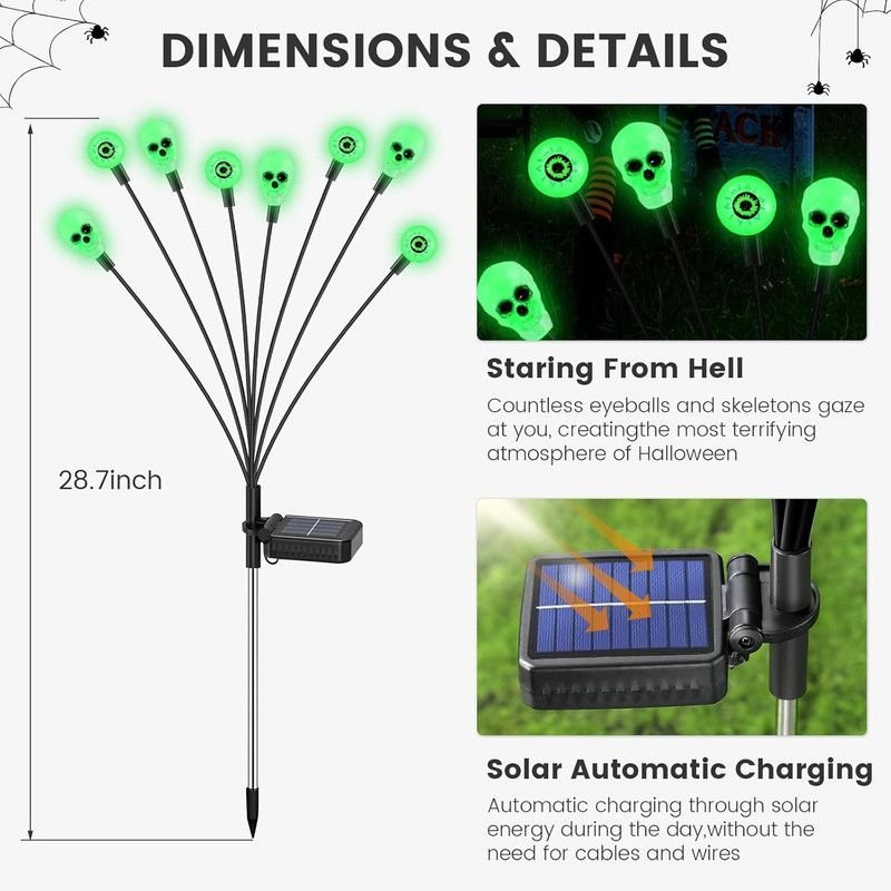Scary Eyeball Garden Lights — 4 Pack, 32 LED