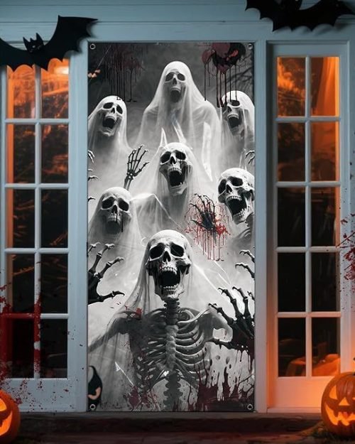 3D Ghost Door Cover — Design G