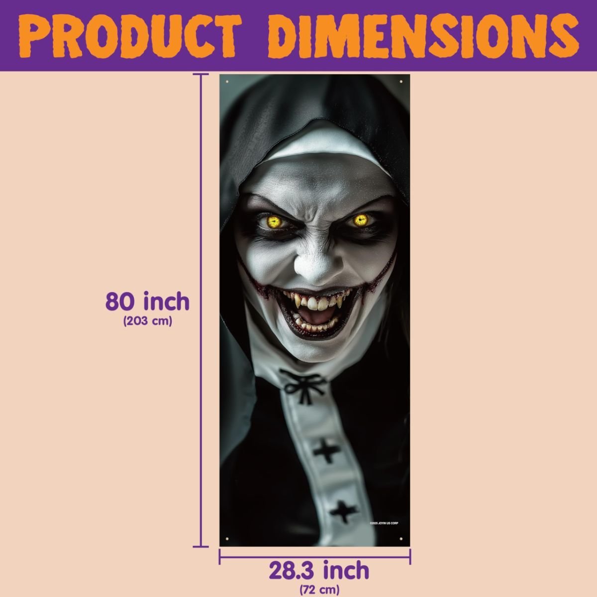 3D Ghost Door Cover — Design G