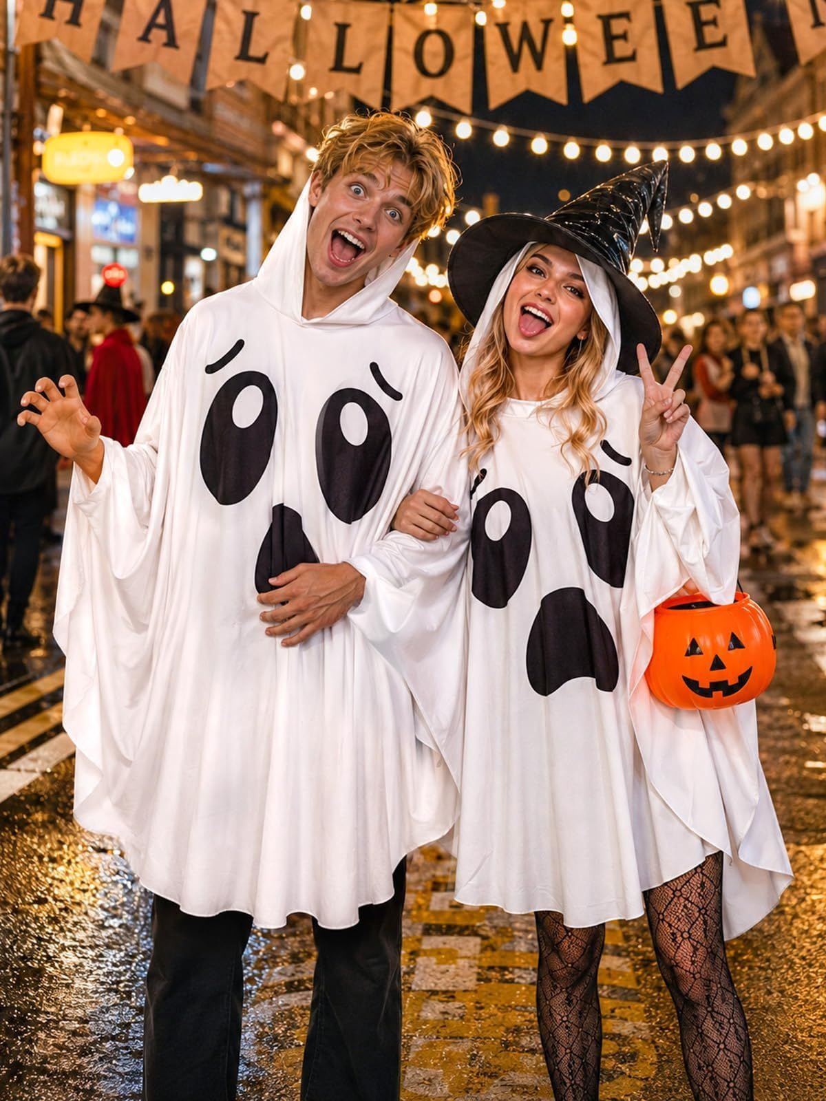 Hooded Ghost Poncho — Women’s