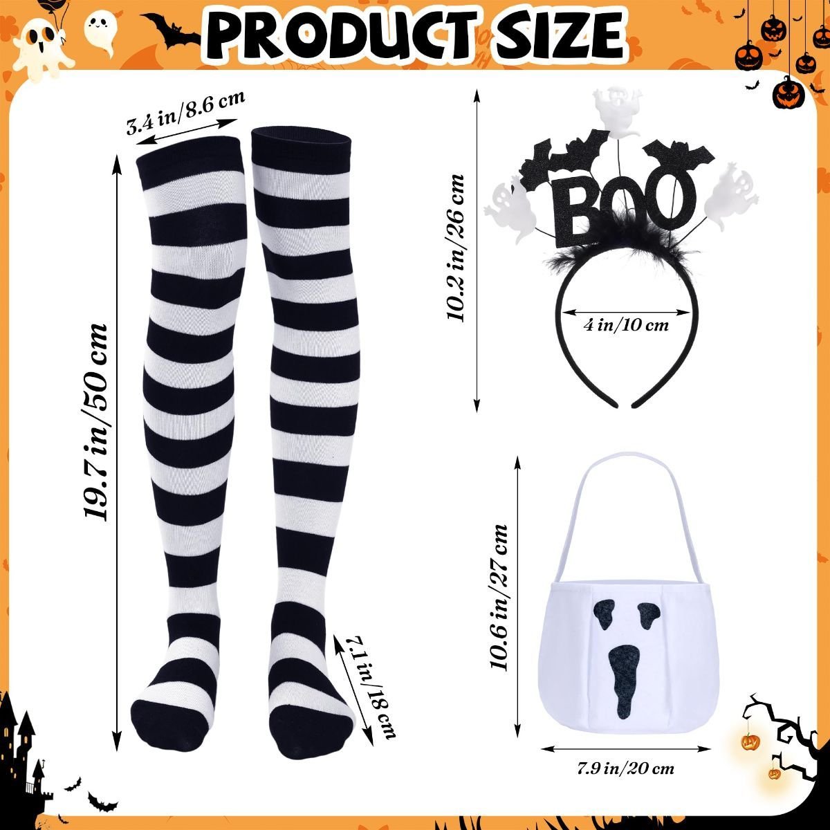 Ghost Costume Set — 4 Piece, Women’s
