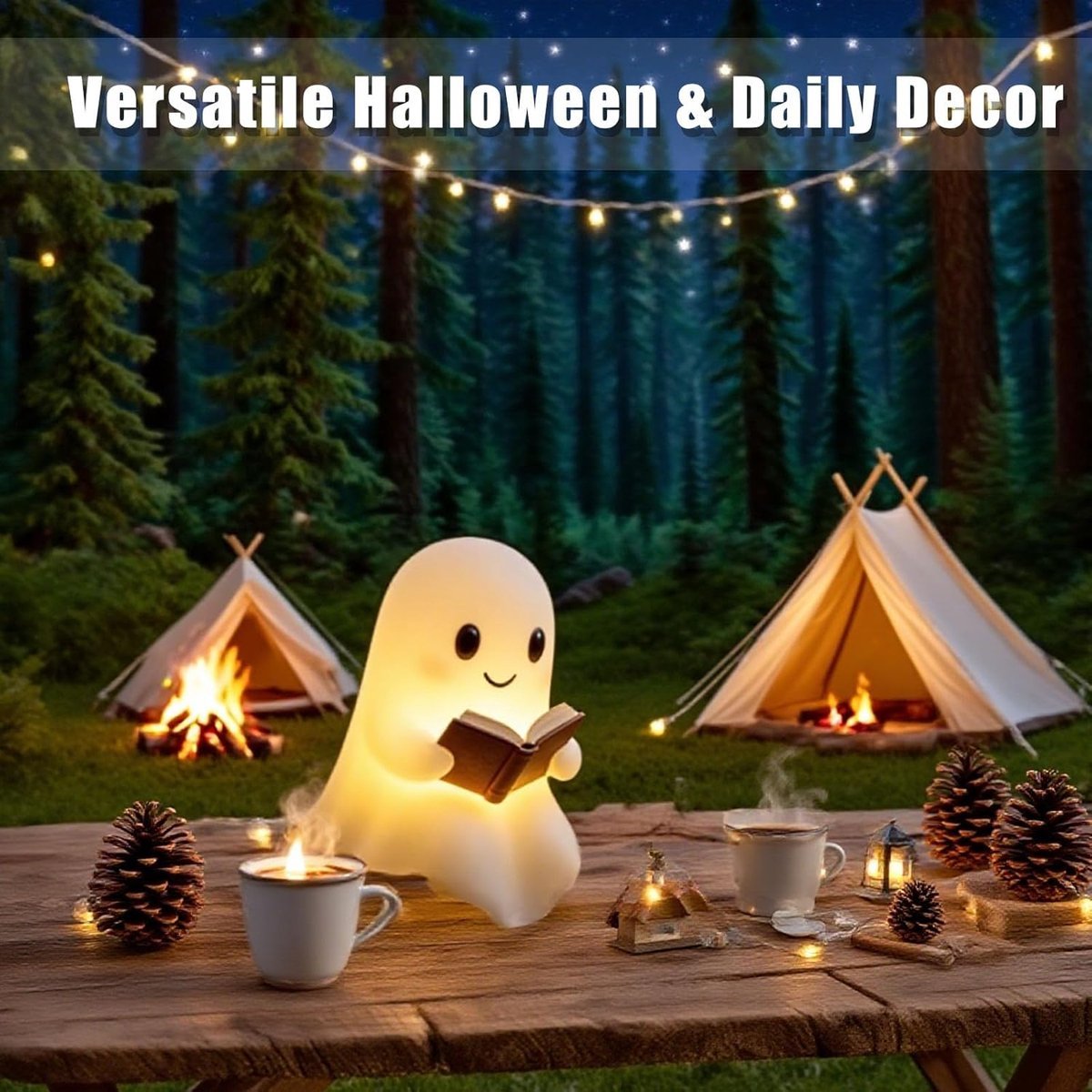 Ghost Reading Lamp — Night Light