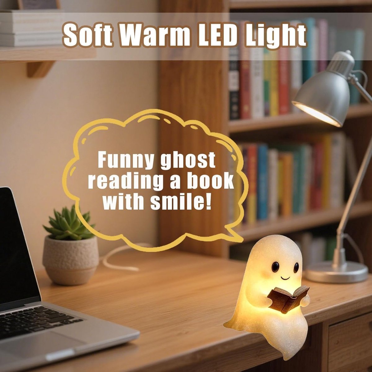 Ghost Reading Lamp — Night Light