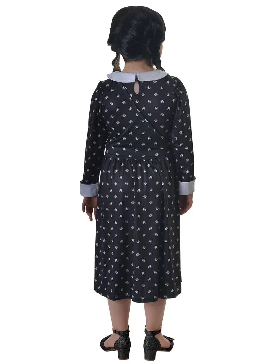 Wednesday Addams Girls Costume & Bag