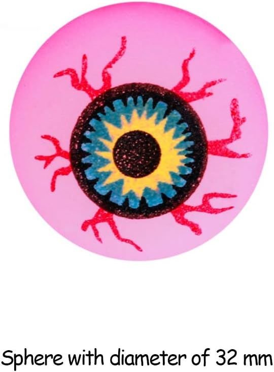 Glow-in-the-Dark Eyeball Bouncy Balls — 10 Pack