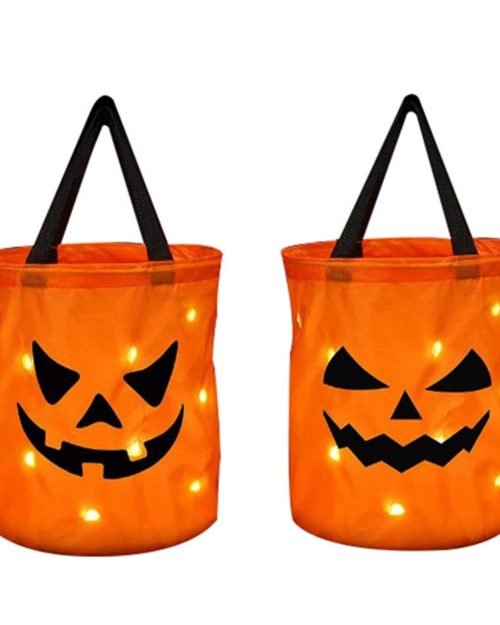 Pumpkin Trick or Treat Buckets — 2 Pack