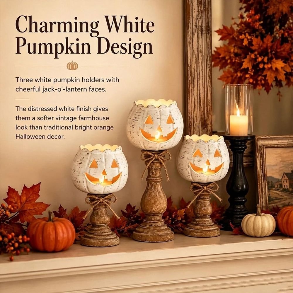 Pumpkin Tealight Holder Centrepiece