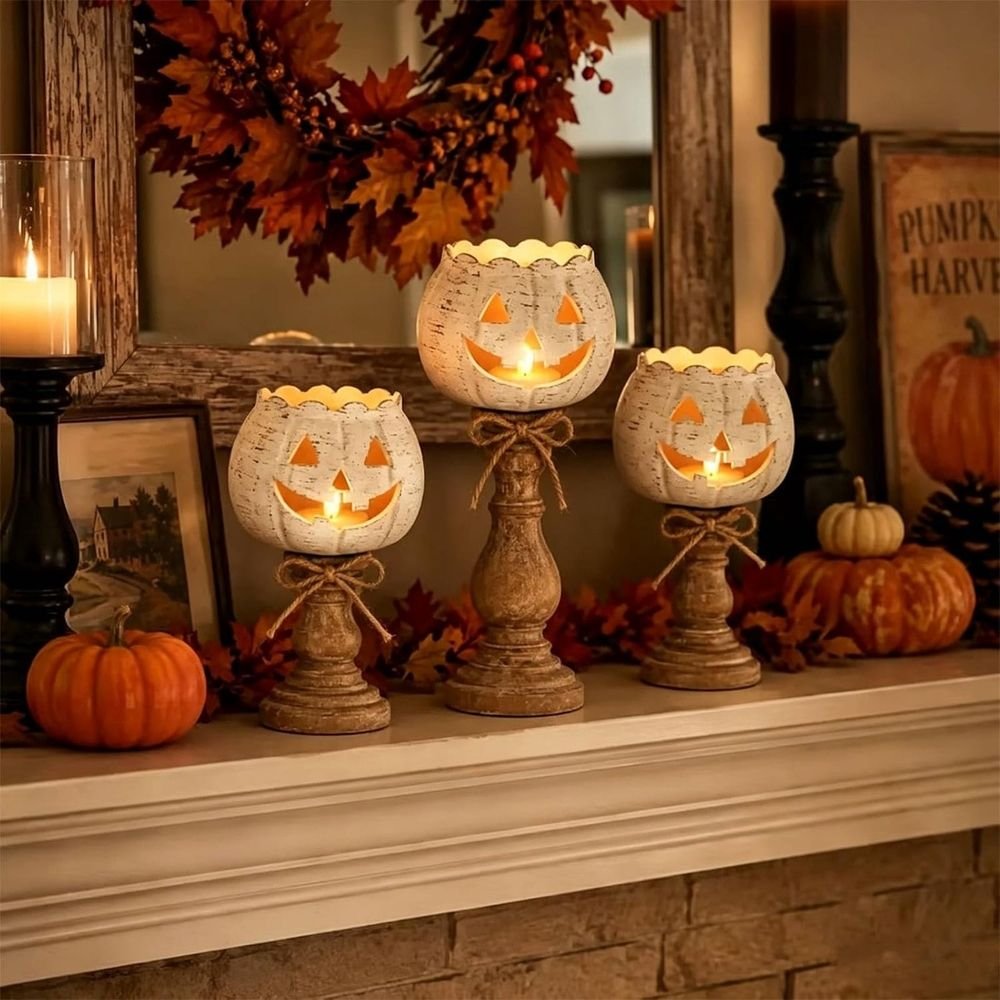 Pumpkin Tealight Holder Centrepiece