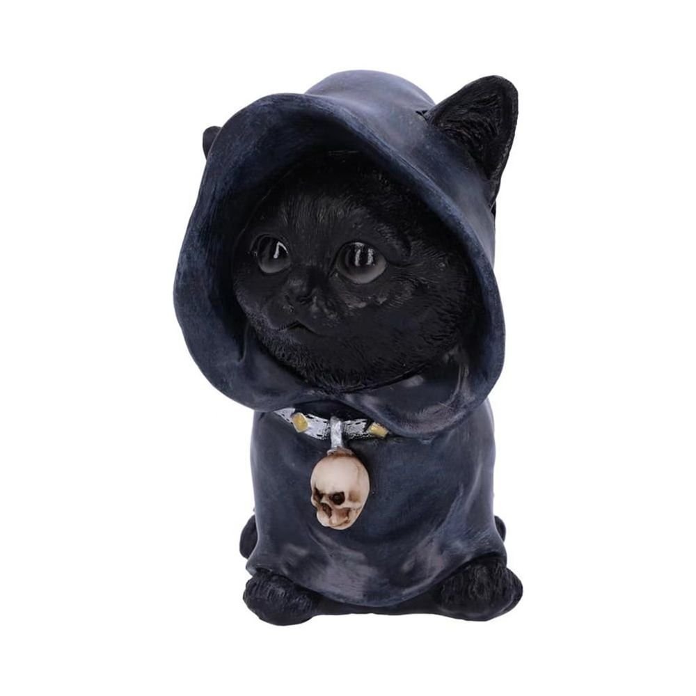 Caped Cat Skull Statue
