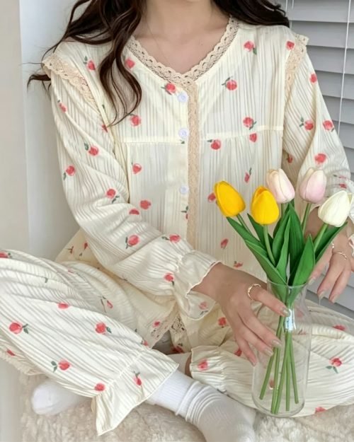 Loose Halloween Sleepwear — Peach, XXL