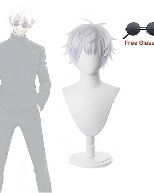 Gojo Satoru Cosplay Set — Wig, Eyepatch & Glasses