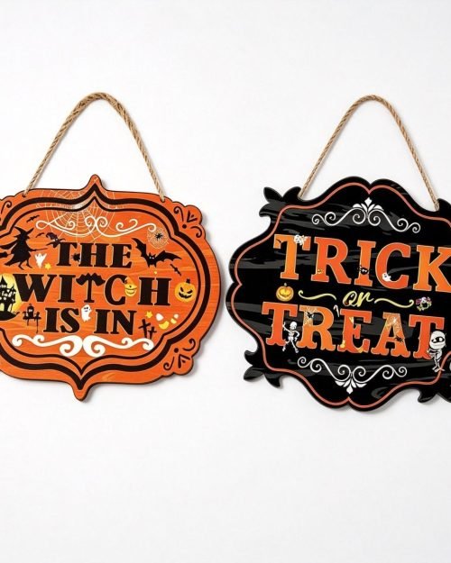 'The Witch Is In' Sign Set — 2 Piece