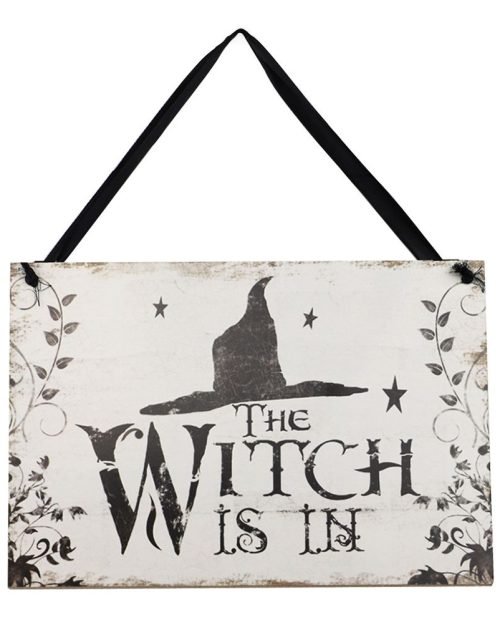 Vintage Witch Hanging Plaque