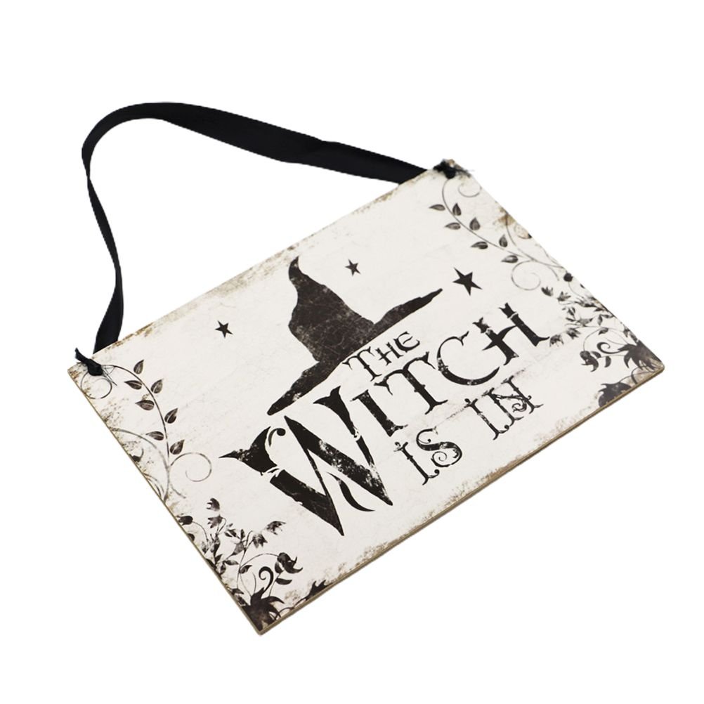 Vintage Witch Hanging Plaque