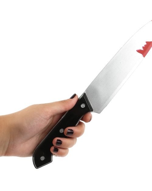 Fake Bloody Knife Prop — 30cm