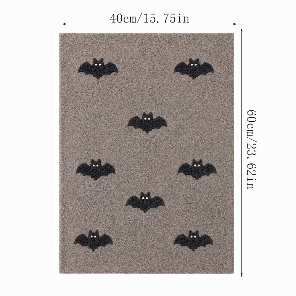 Jacquard Ghost & Pumpkin Bath Mat