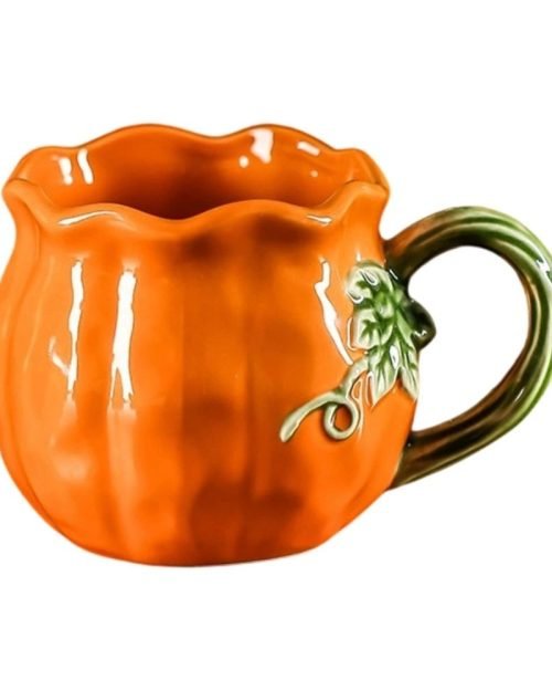 Premium Pumpkin Mug with Lid — 17oz