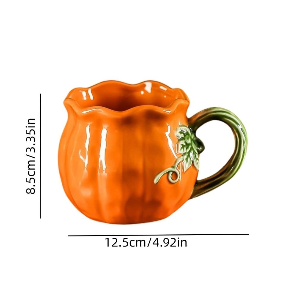 Premium Pumpkin Mug with Lid — 17oz