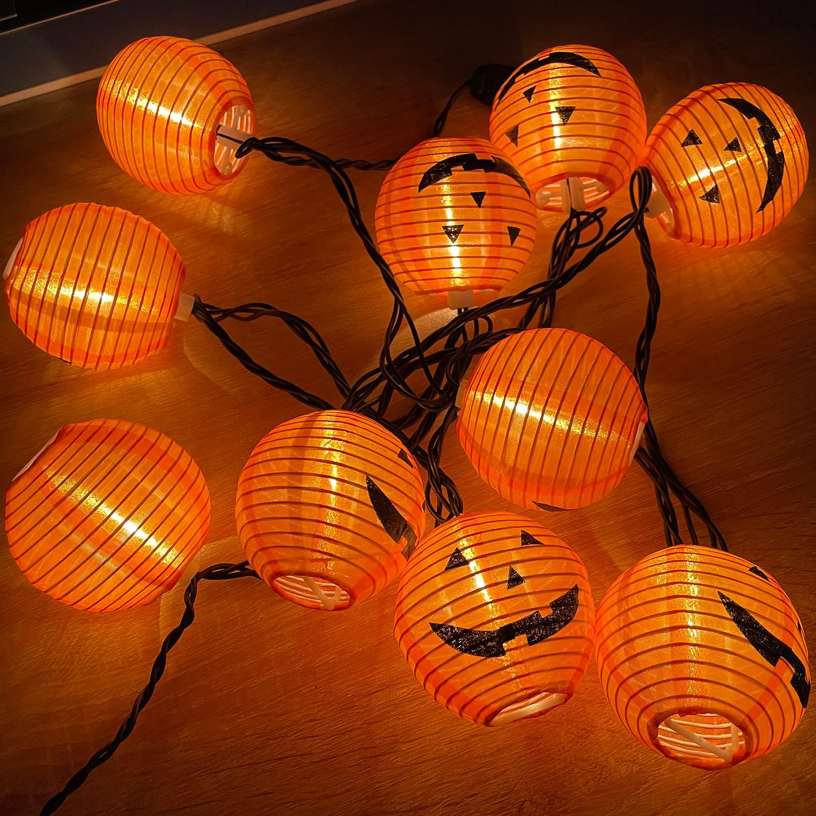 Halloween Lantern String Lights — 1.5m, 10 Lights