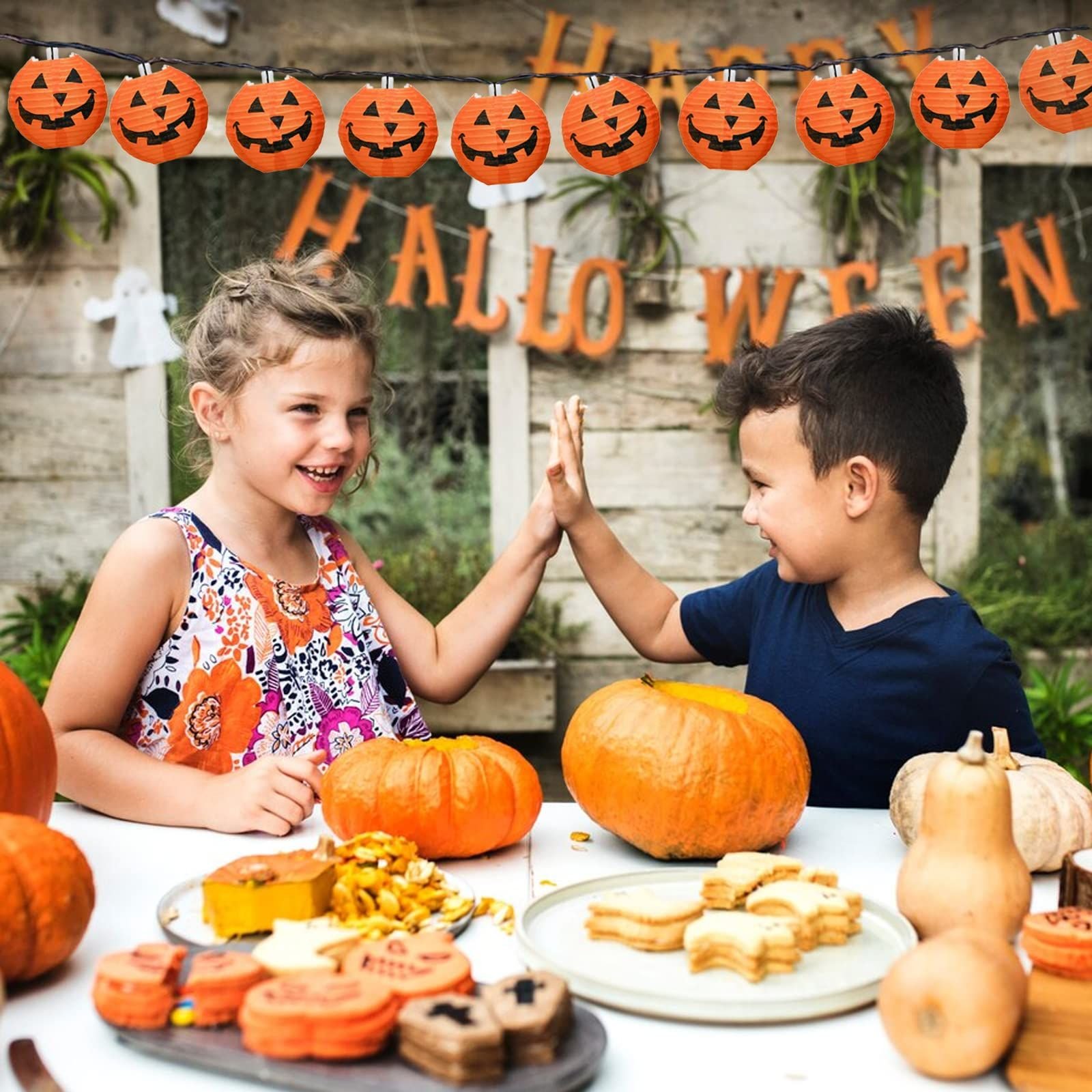 Halloween Lantern String Lights — 1.5m, 10 Lights