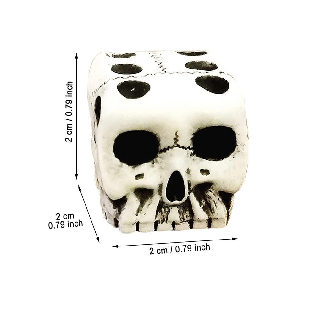 Skeleton Face Mini Dice — 5 Piece