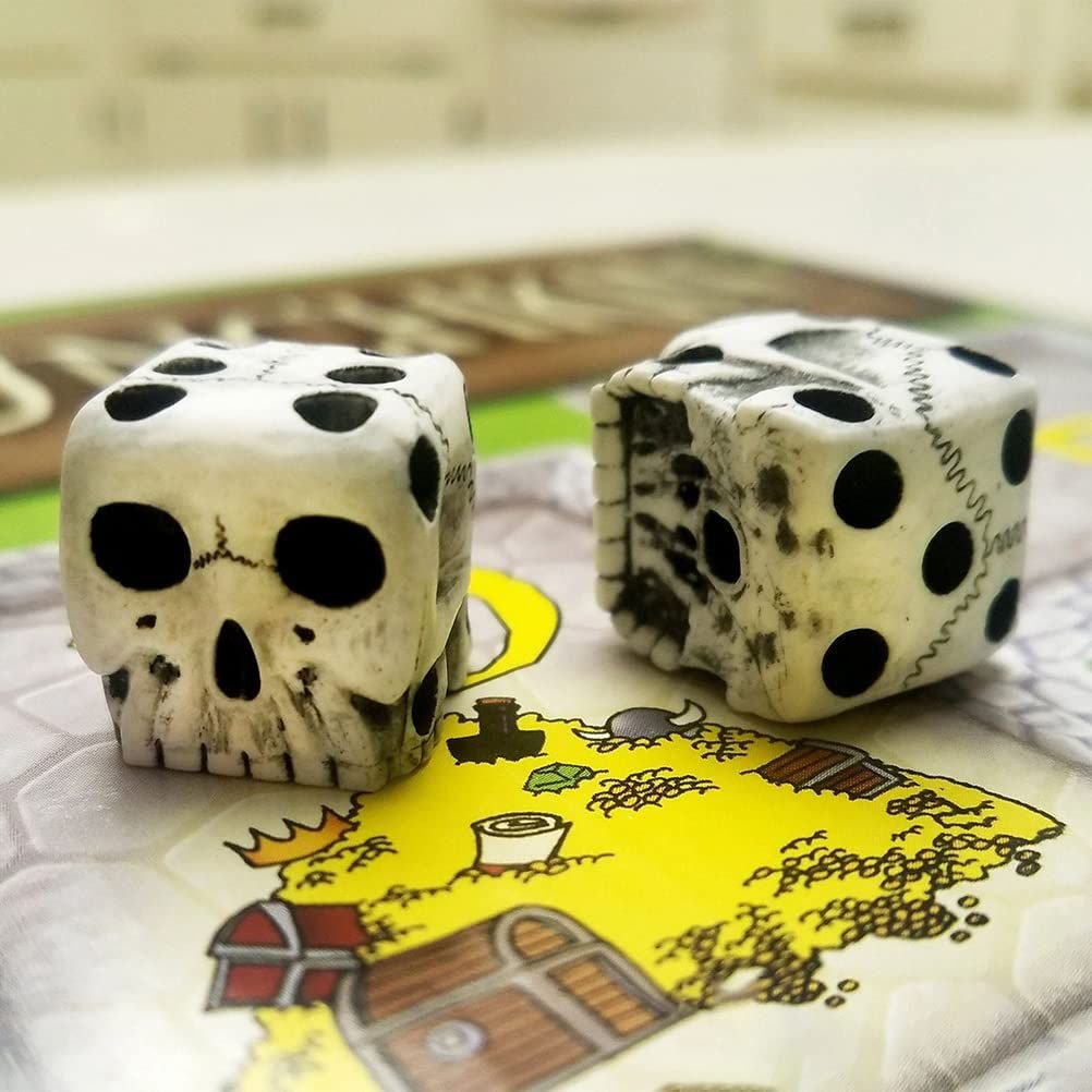 Skeleton Face Mini Dice — 5 Piece
