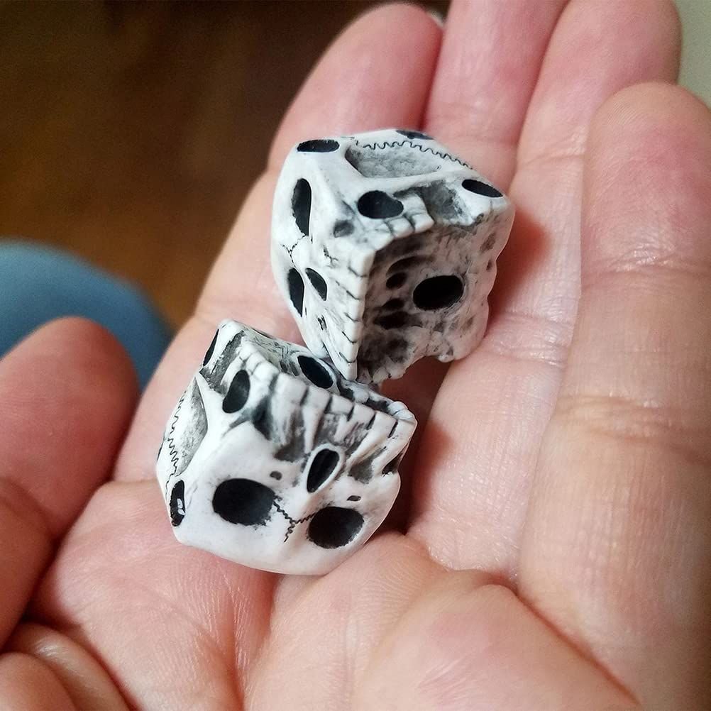 Skeleton Face Mini Dice — 5 Piece