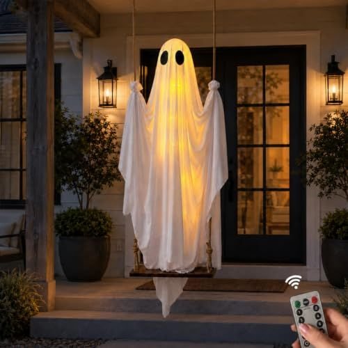 Swinging Ghost Porch Decoration