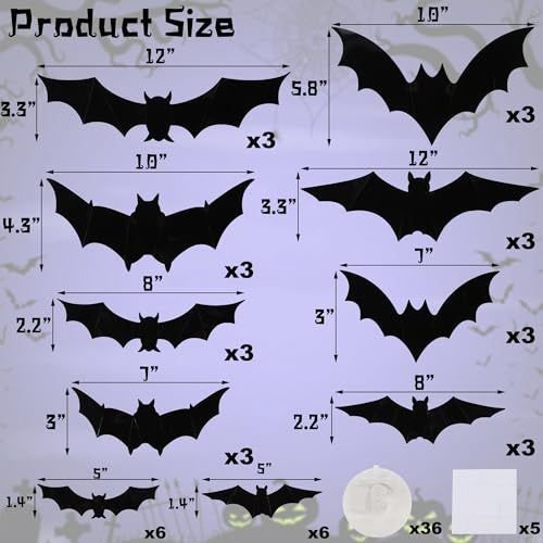 LED Light-Up Bats — 36 Pack